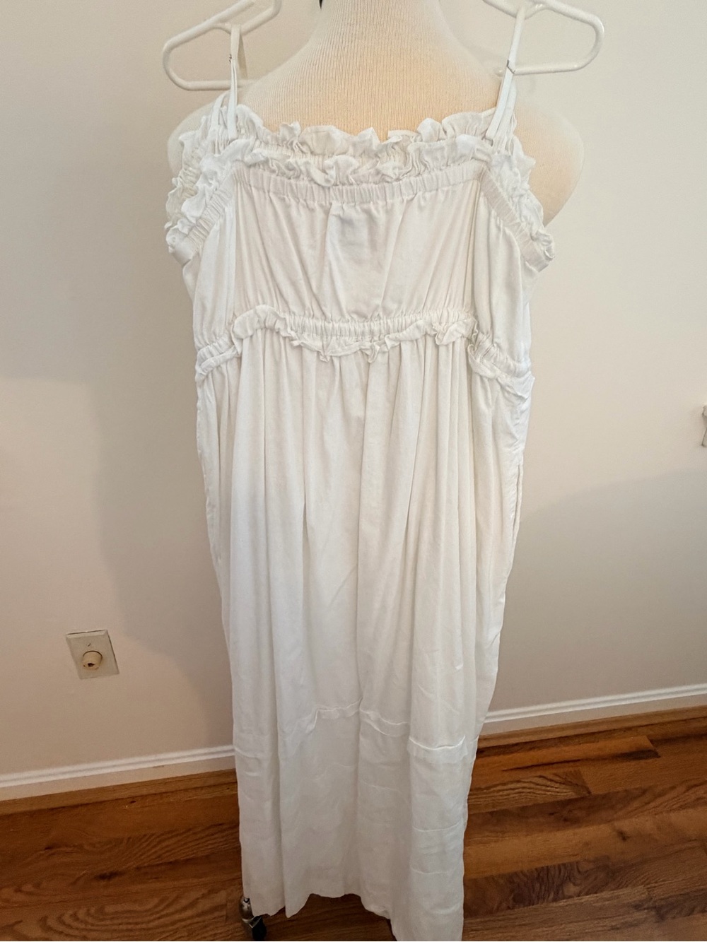 J. Crew White Maxi Dress Size 8